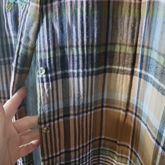 Shirt Dress/ Kimono Style with Exclusive Embroidery. - Picture 15 of 15